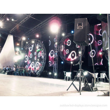 Outdoor P18 Flexible Led Curtain Display Screen For Stage Backgound , Ip65 3086 Dots/m2